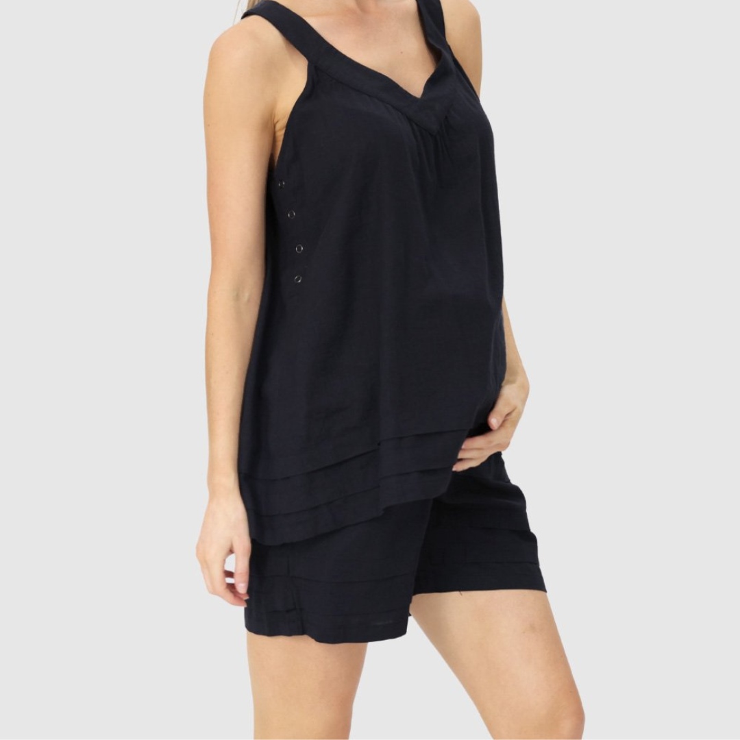 Black Maternity Shorts