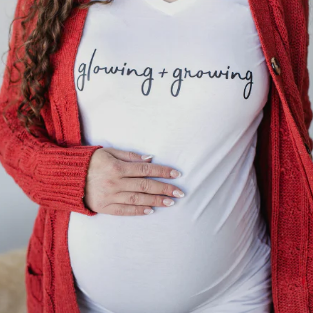 White Maternity T-Shirts