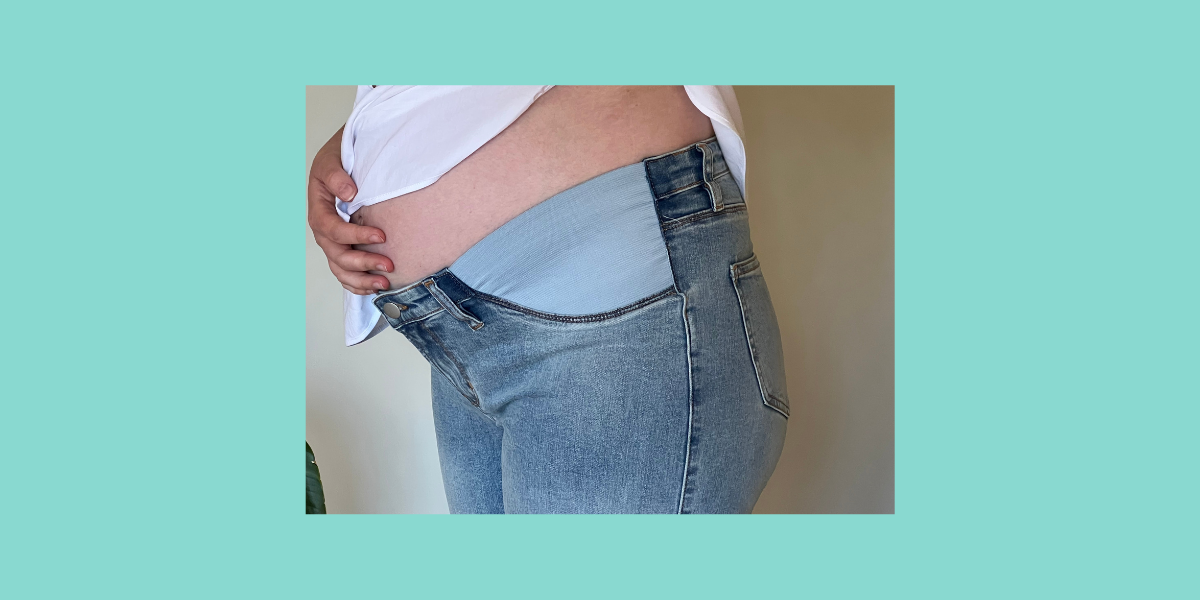 Maternity jeans, pregnancy denim, maternity clothing Canada, maternity clothes Calgary.