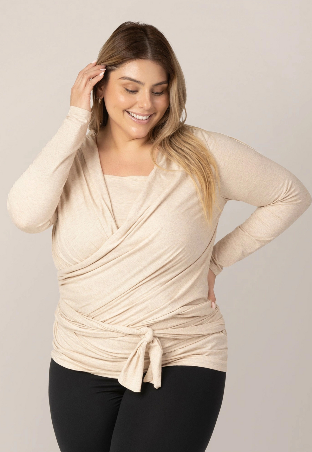 Organic Cotton Skin To Skin Long Sleeve Wrap Top