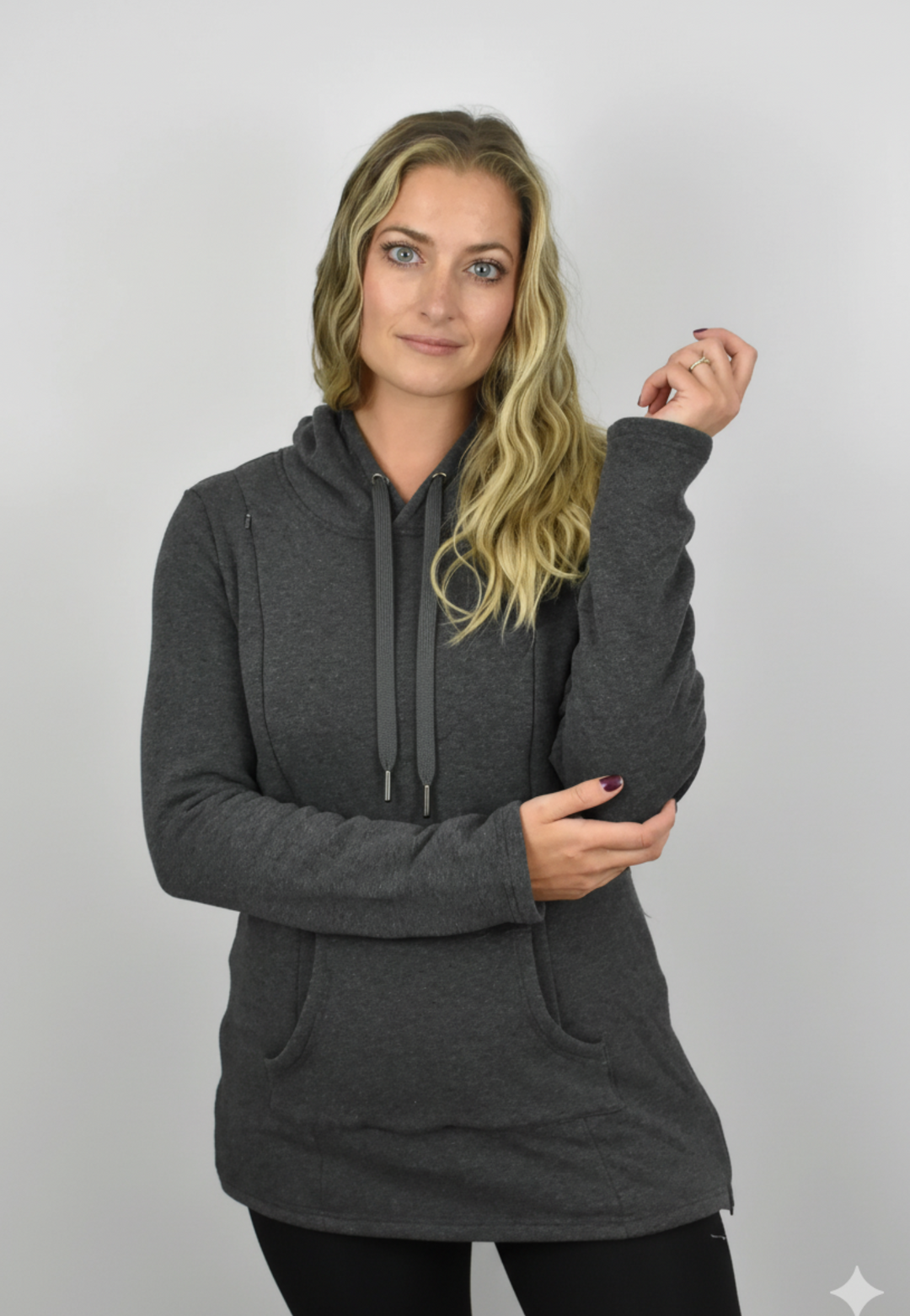 Frankie Fleece Lined Maternity and Nursing Hoodie