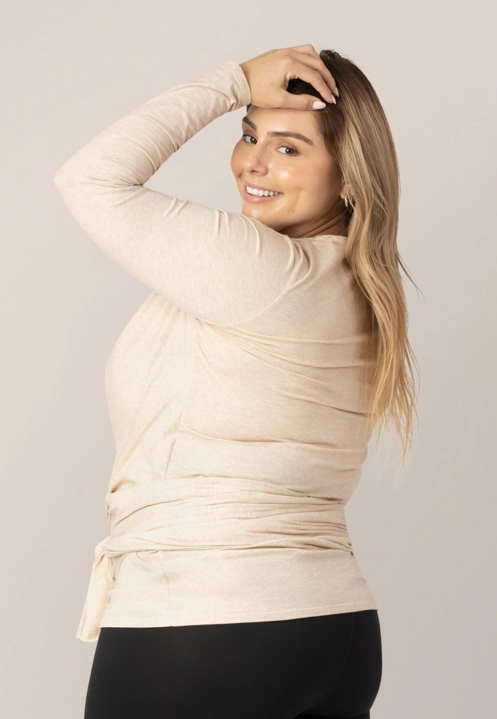 Organic Cotton Skin To Skin Long Sleeve Wrap Top