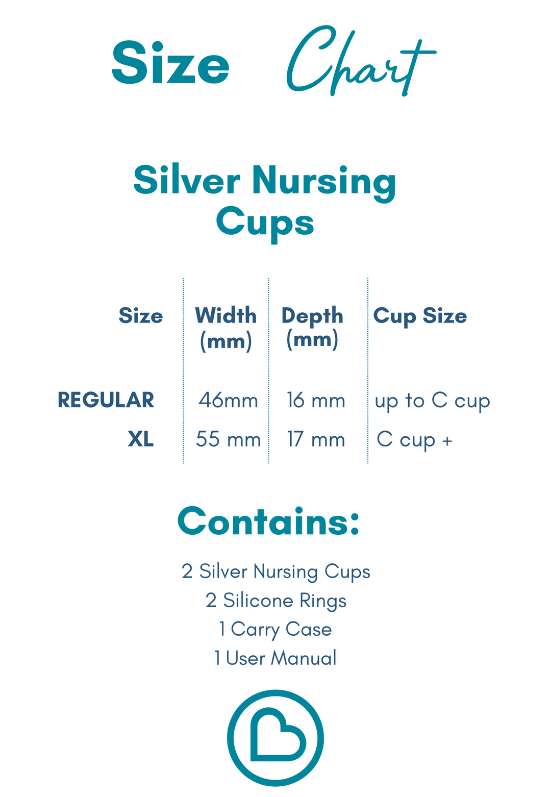 Silver Nursing Cups