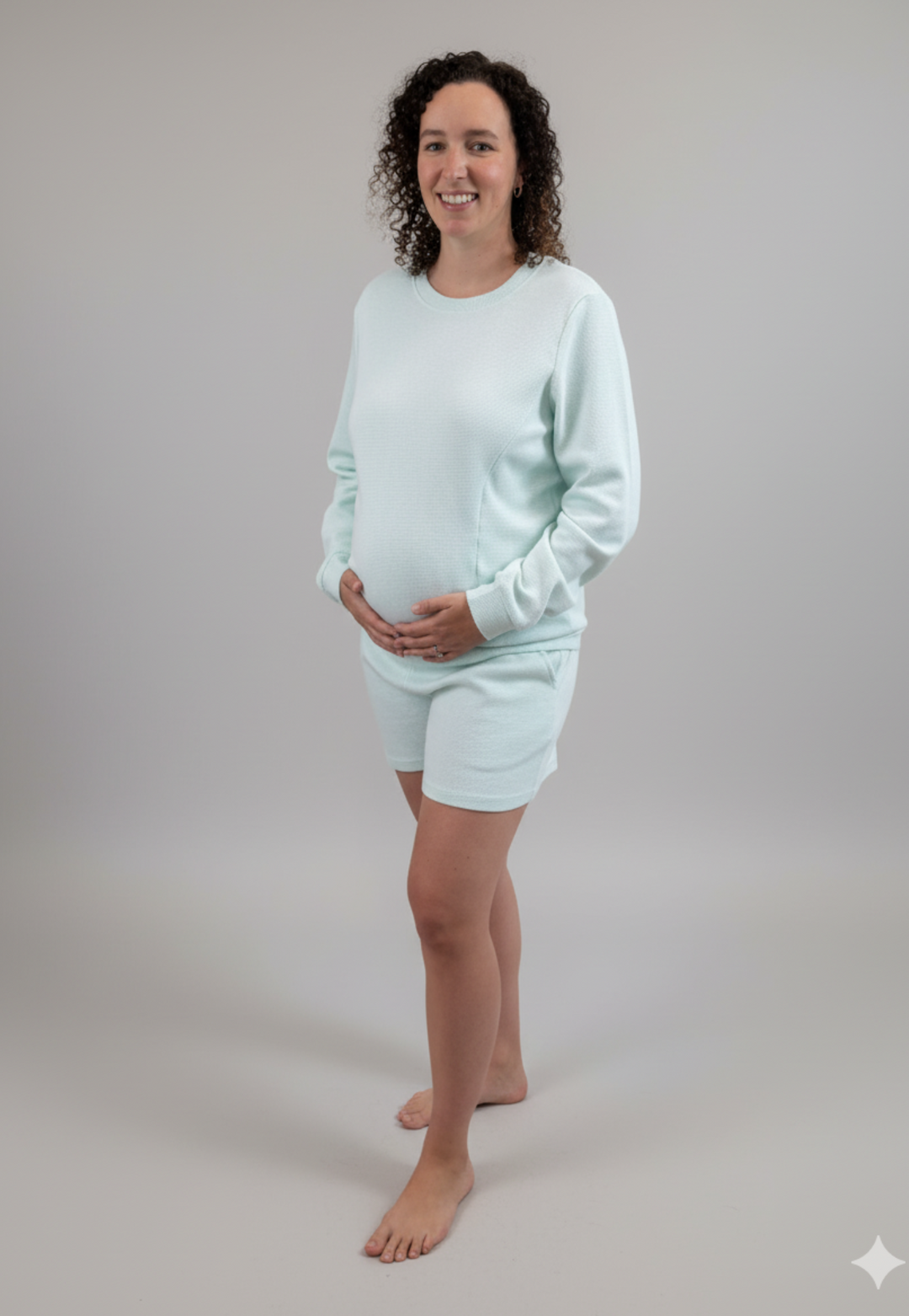 Maternity and Nursing Pajama Set