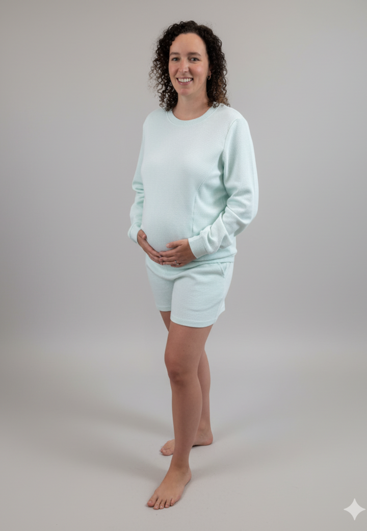 Maternity and Nursing Pajama Set
