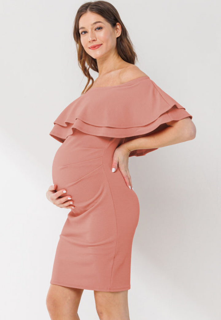 Maternity boutique. Maternity shops Canada. Maternity fashion Canada.   Maternity sundress. Baby shower dresses. Blush pink. Baby shower dress. Blush Pink Maternity.