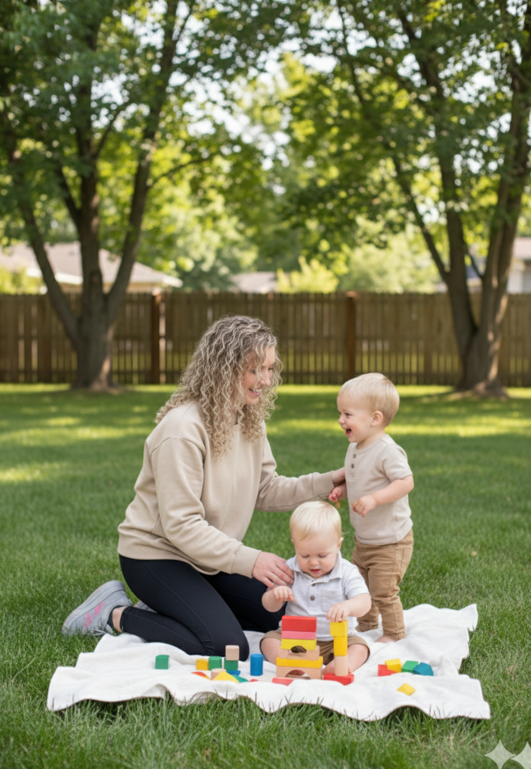 Sienna Maternity and Nursing Crewneck Sweatshirt -Adjustable Side Buttons