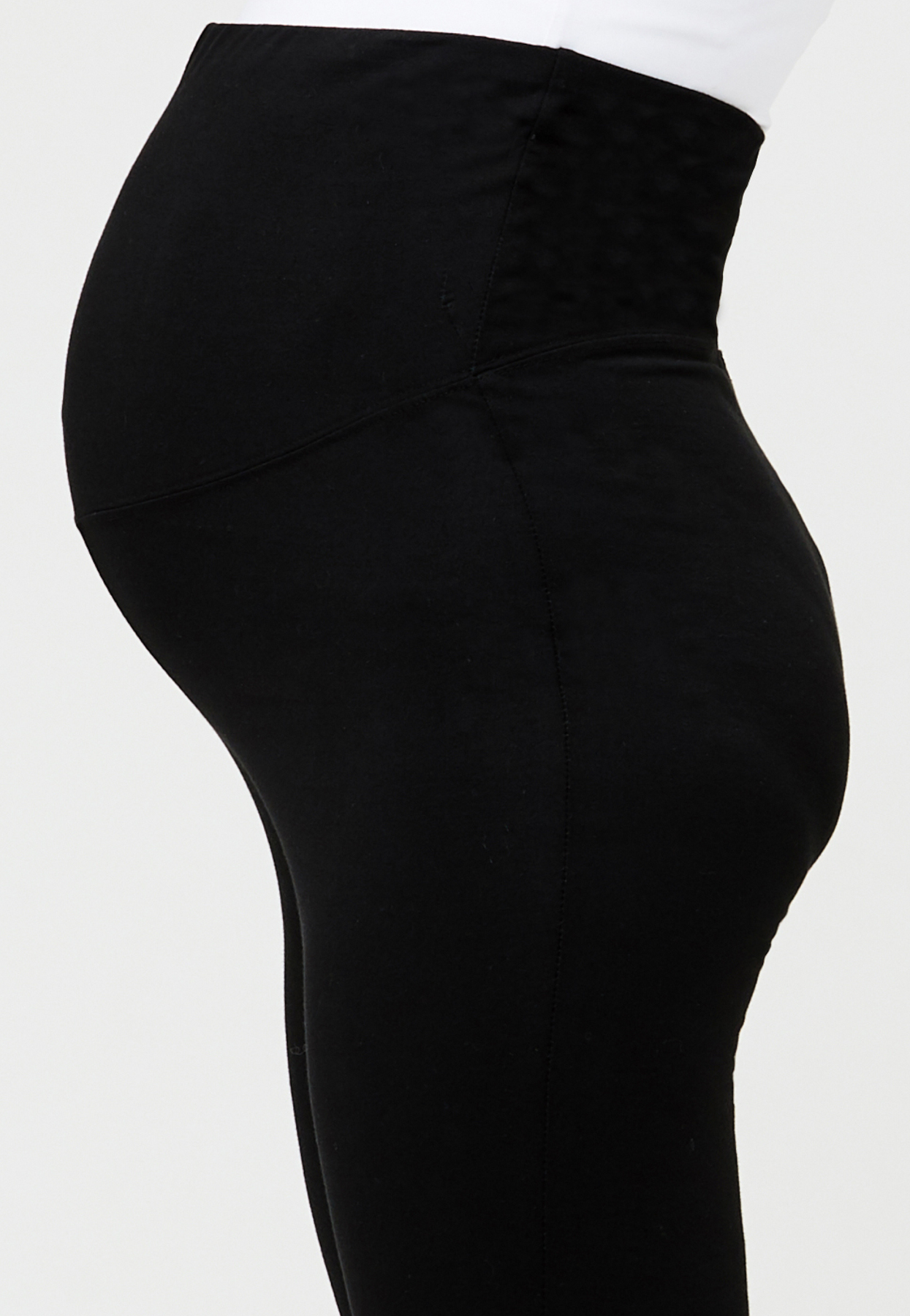  Bump'n Solid Knit New Mama Maternity and Postpartum Pregnancy  Leggings for Women (Large, Black) : Health & Household