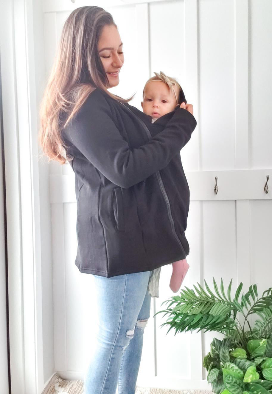 Ella Bella Maternity 3 in 1 Fleece Hoodie Canada